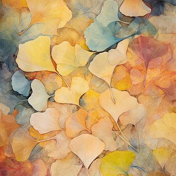 Herfst Gingko Botanisch van De Mooiste Kunst