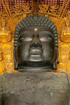 Der gelassene Blick des Buddha von Nara von Marco Leeggangers