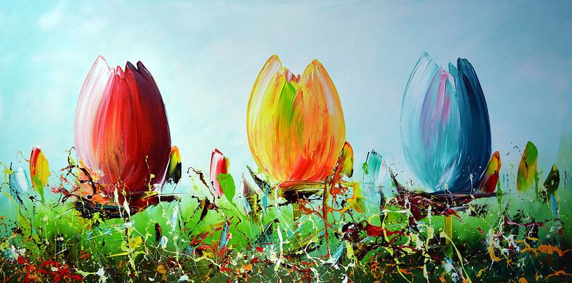 Tulips by Gena Theheartofart
