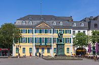 Beethoven Monument en Hoofdpostkantoor, voormalig paleis Fürstenberg op Münsterplatz, Bonn, Noordrij van Torsten Krüger thumbnail