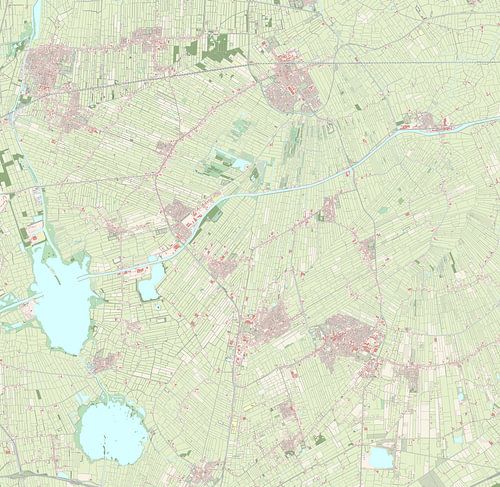 Kaart van Achtkarspelen