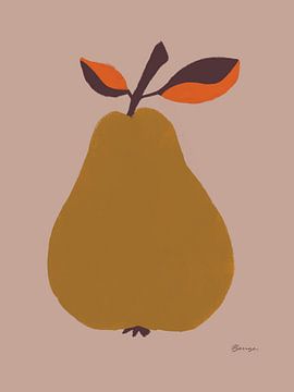 Colourful illustration Pear by Anna Benge