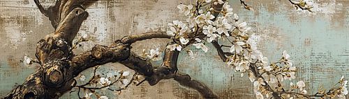 Magnolia Canvas Art | Rustieke Magnolia Tak