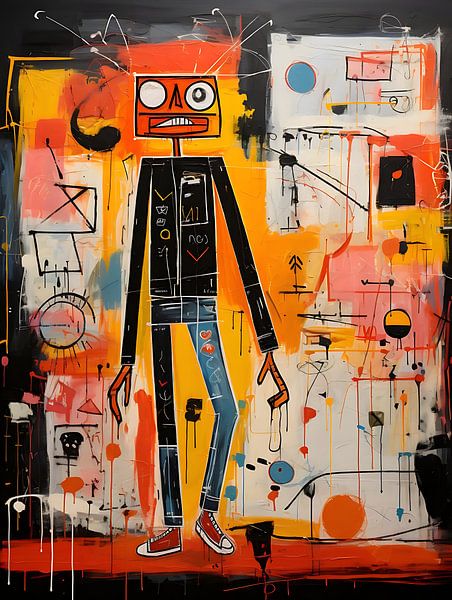 Painting by Basquiat by PixelPrestige