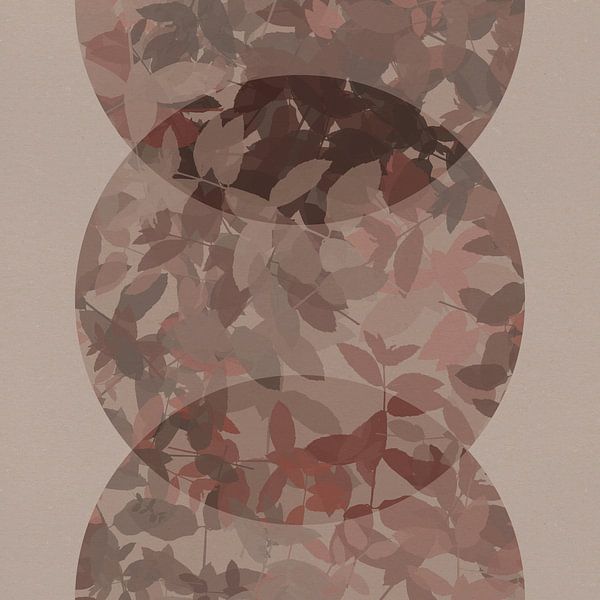 Botanische kunst in neutrale aardetinten nr. 5 van Dina Dankers