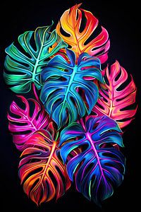 Neon monstera