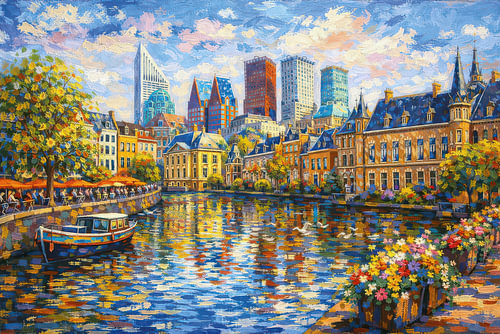 The Hague, Netherlands painting.