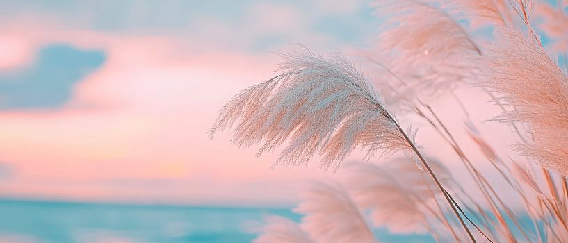 Soft colours and plants in the wind by Poster Art Shop