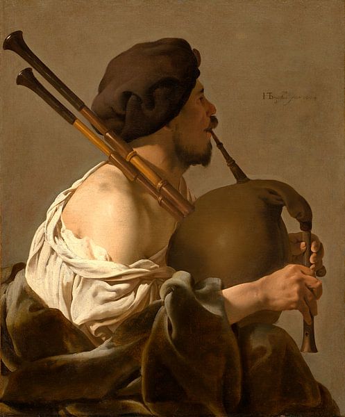 Dudelsack-Spieler, Hendrick ter Brugghen von Liszt Collection