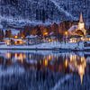 Rognan in winter, Norway by Adelheid Smitt