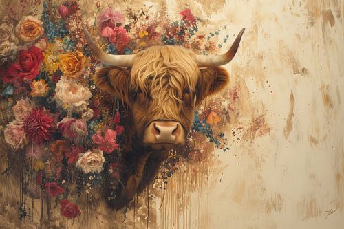 Highland Harmony - Blossom Splendour - Scottish highlander