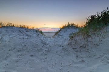 Zonsondergang in de duinen buiten SPO van Alexander Wolff