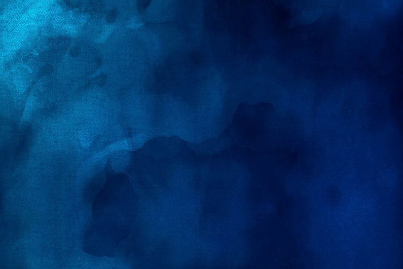 Océan Indigo, abstraction moderne en bleu vert par FRESH Fine Art