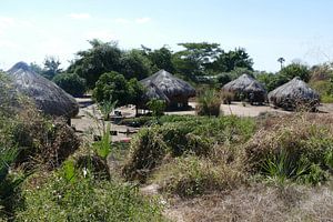 Zambiaans dorp van Peter Polling