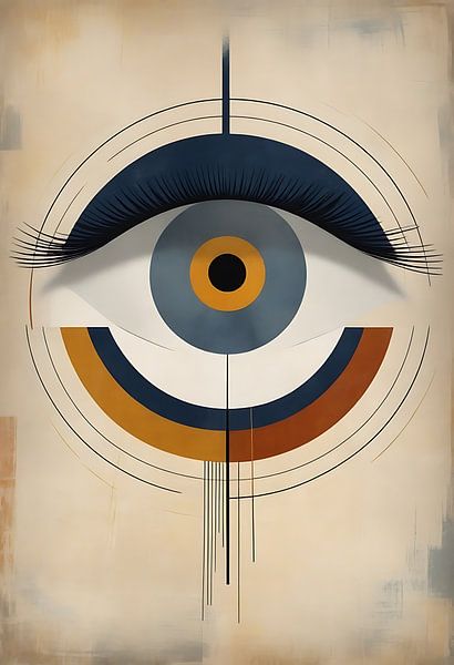 Abstracte Bauhaus ogen van MIROKKU