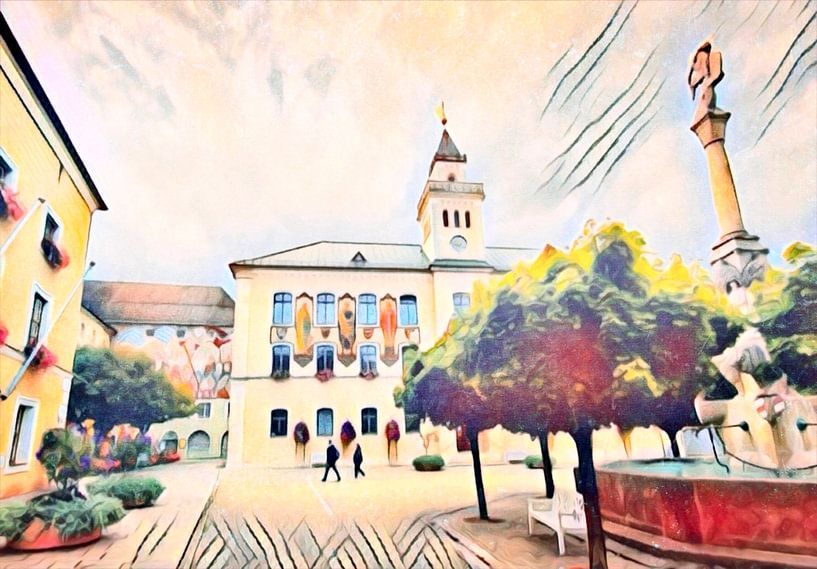 Bad Reichenhall Stadhuis van zam art