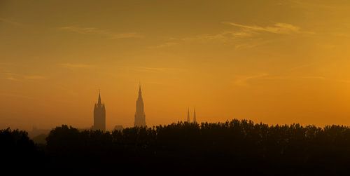 Zonsopgang boven Delft