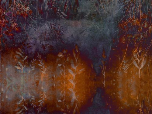 Scandinavische weide mystieke fantasie abstractie