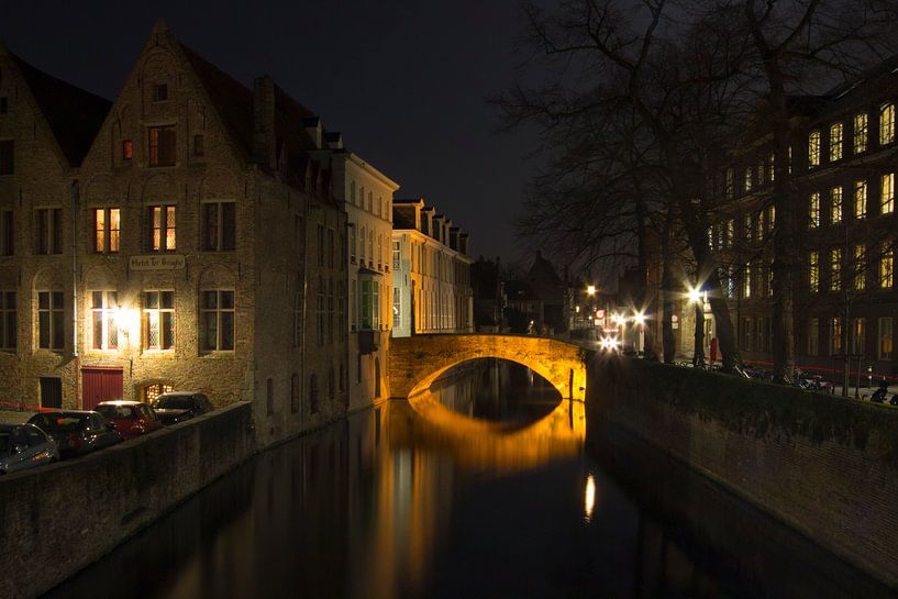 Night falls in Bruges by Martijn