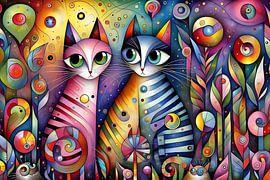 Comic-Katzen von Caroline Lichthart