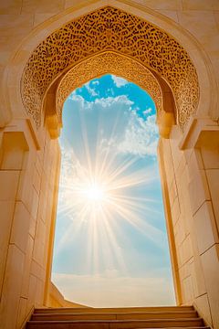 Play of light through an architectural arch by Poster Art Shop