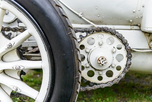Mercedes 120 HP klassieke 1906 racewagen detail
