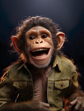 Urkomischer Affe von PixelPrestige