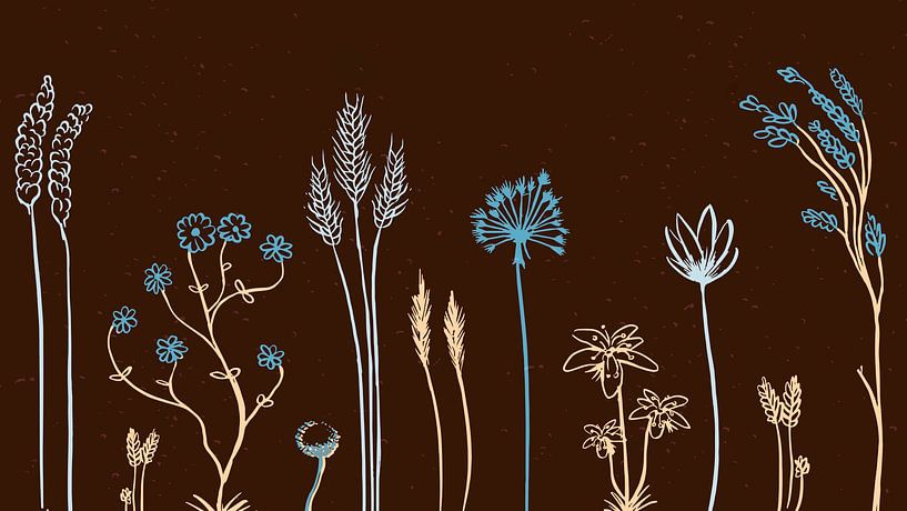 Wildflowers by Mad Dog Art