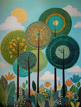 Colorful Tree Symphony in Nature van I ❤ Bloemen