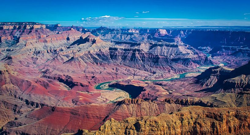 Colorado rivier kronkelt door de Grand Canyon van Rietje Bulthuis