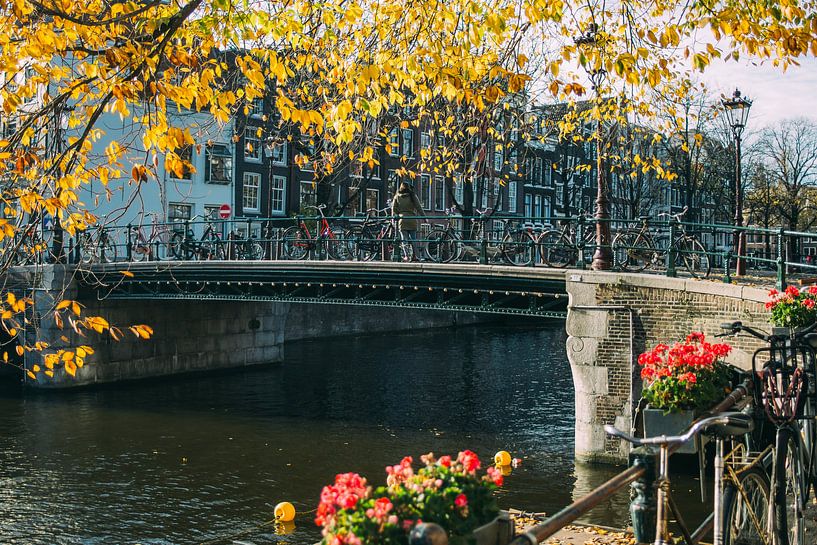 Amsterdam in Herfst van Patrycja Polechonska