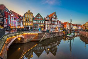 Historischer Hafen in Stade, Deutschland