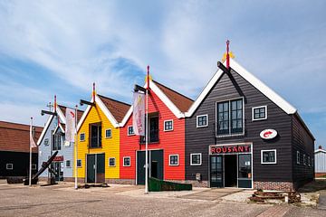 Rousant Hafenhäuser in Zoutkamp von Evert Jan Luchies