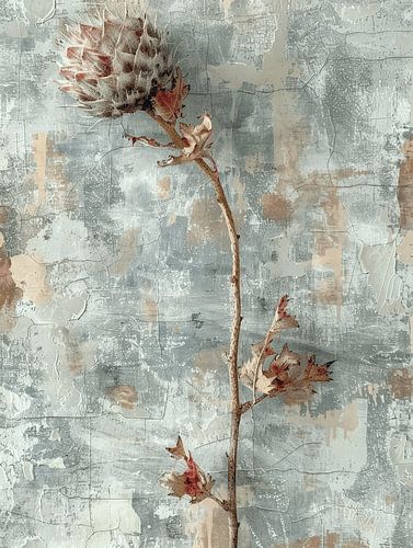 Botanisch element in Japandi stijl