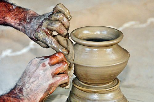 Pottenbakker India. Vakmanschap.