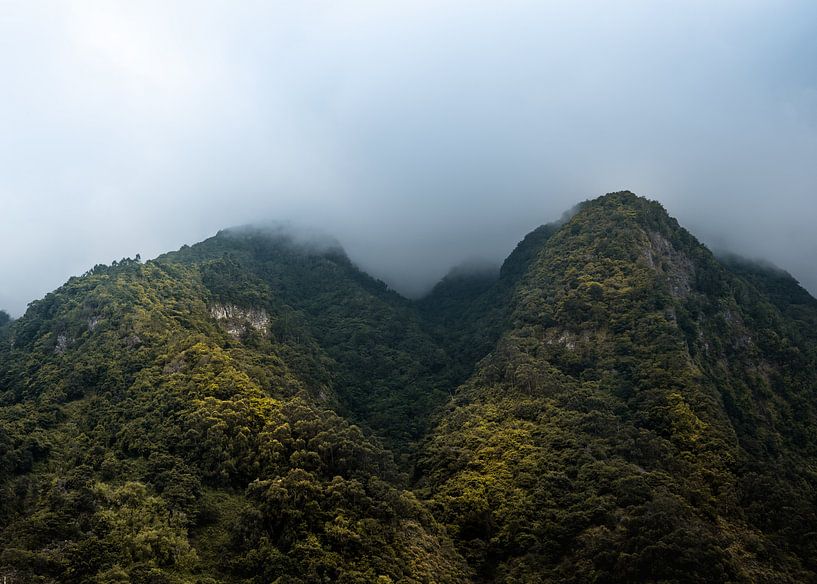 Madeira Mountains | Peaks in the clouds of Madeira Island by Visuals by Justin