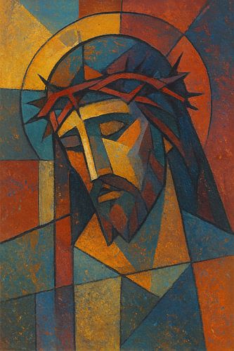 Jezus Christus schilderij.