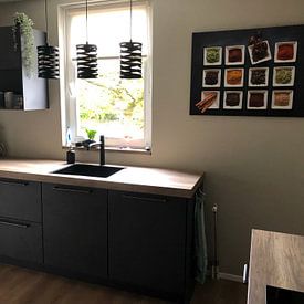 Customer photo: 11339084 Mosaic of herb dishes by BeeldigBeeld Food & Lifestyle, on canvas