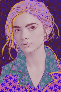 Fashionista Pop-Art-Stil