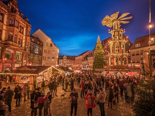 Quedlinburg - Kerstmarkt in de avond