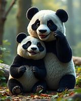 Panda vriendschap: samen sterk
