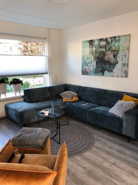 Klantfoto: Angie green van Atelier Paint-Ing, op canvas