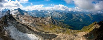 Uitzicht vanaf de Kitzsteinhorn naar het noorden van Leopold Brix