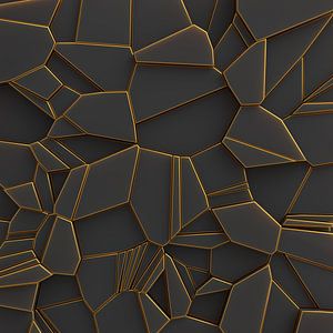 Fragmentreliëf zwart-goud