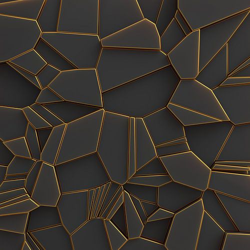 Fragment-Relief Schwarz-Gold