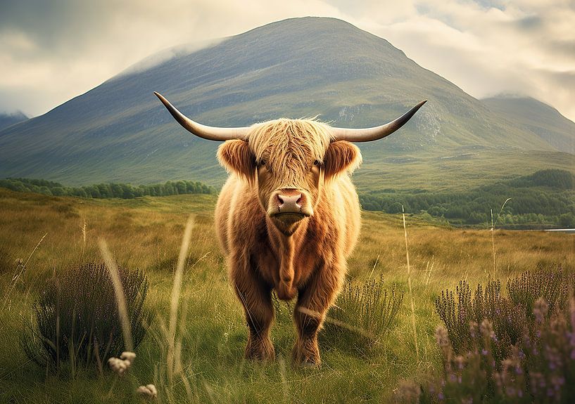 Highlander écossais Highland Cow Cattle par Niklas Maximilian