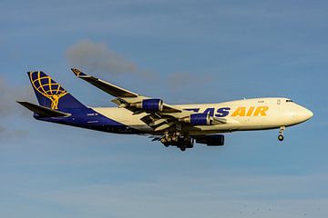 Frachtflugzeug Boeing 747-400 der Atlas Air. von Jaap van den Berg
