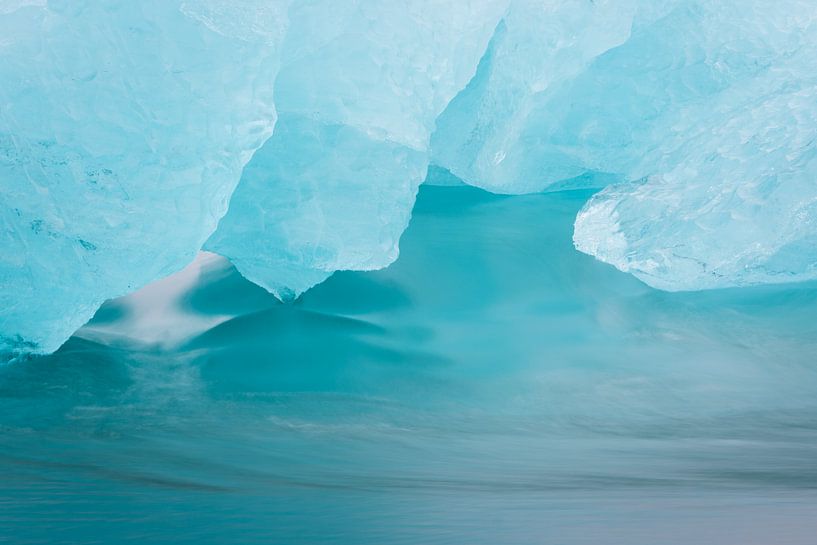 Blauw gletsjerijs van KiekLau! Fotografie