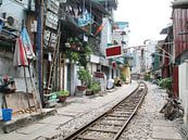 Hanoi Vietnam, spoorlijn von Tineke Mols Miniaturansicht