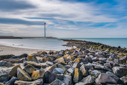 Een dam bij de Oosterschelde